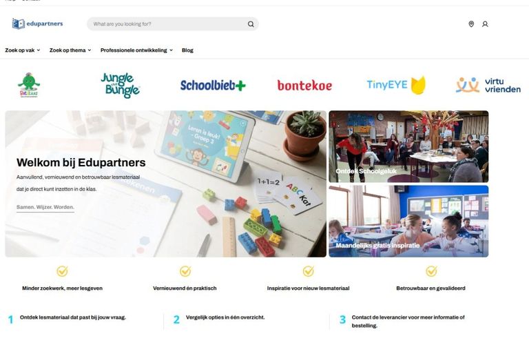 Edupartners heeft de eerste tien aanbieders aangesloten