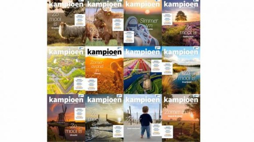 De Kampioen verschijnt met twaalf verschillende covers