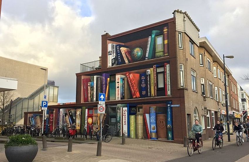 Unieke muurschildering in Utrecht