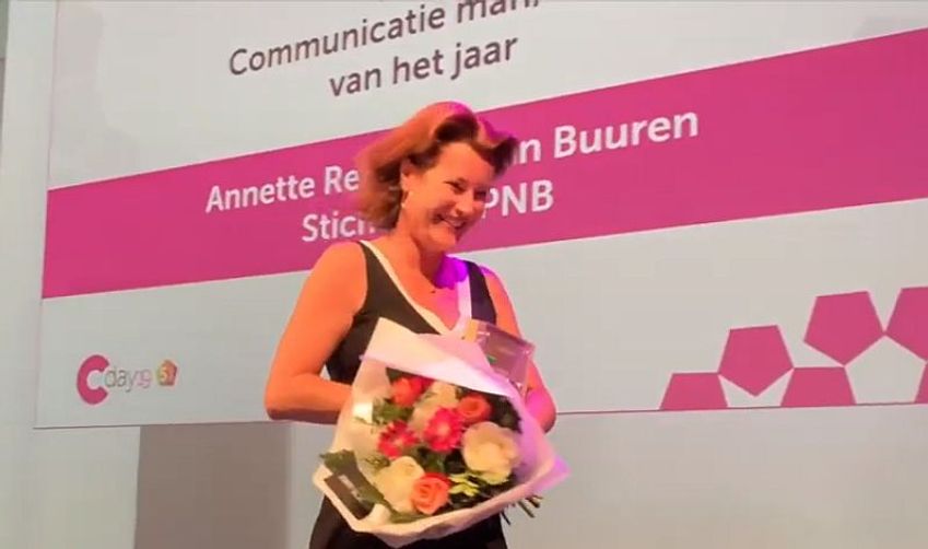 Annette Reijersen van Buuren van CPNB is Communicatievrouw van het Jaar