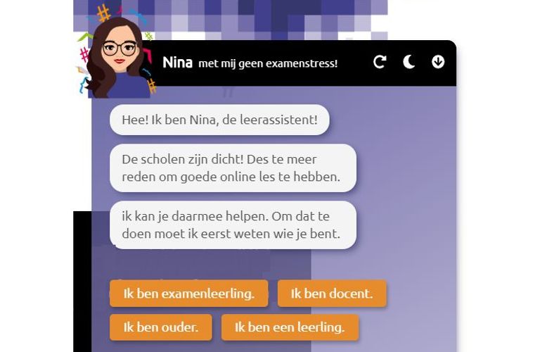 Chatbot Nina helpt eindexamenleerlingen, docenten en ouders