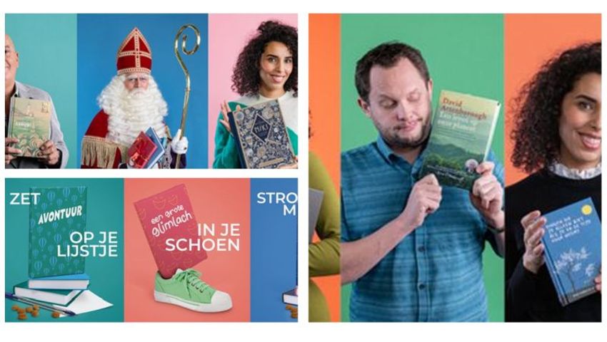Bekende ambassadeurs én Sinterklaas zeggen: Geef meer met een boek!