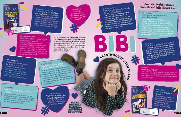 Lezeressen Tina maken samen een speciale editie van hun tijdschrift