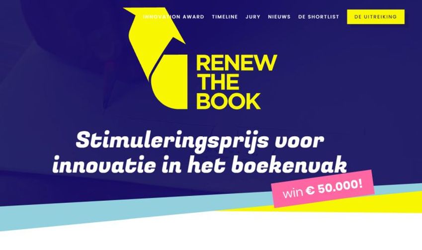 Start vierde editie Renew the Book - Innovation Award