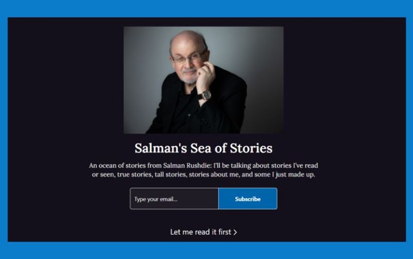 Salman Rushdie gaat nieuw boek als online feuilleton publiceren