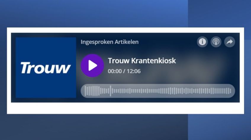 Trouw lanceert audio:  Krantenkiosk