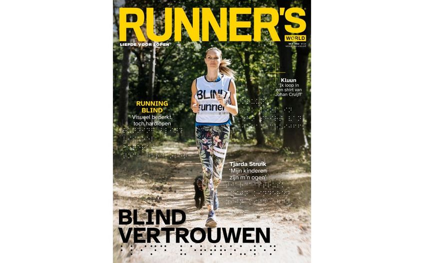 Runner’s World eerste Nederlandse publiekstijdschrift met cover in braille