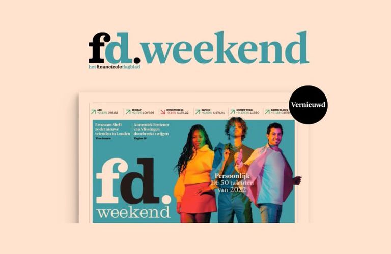 Het FD vernieuwt de zaterdagkrant: restyling en introductie Voor.kennis
