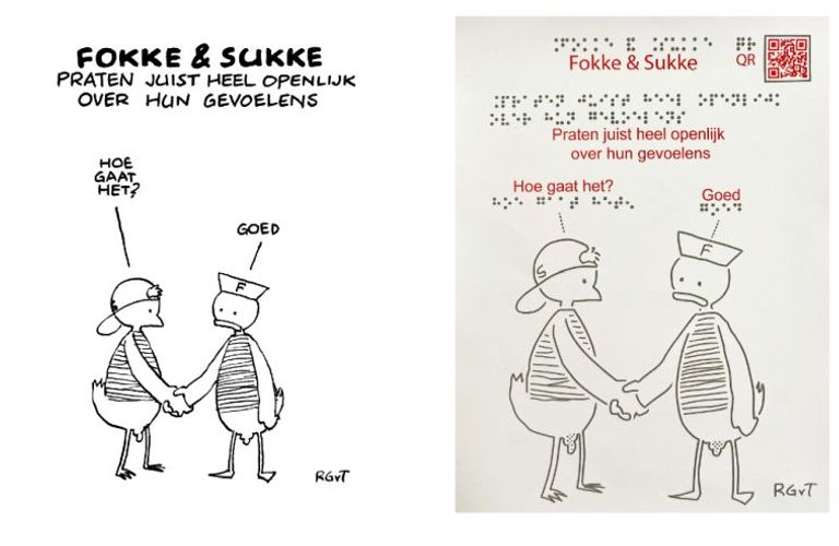 Fokke & Sukke in braille