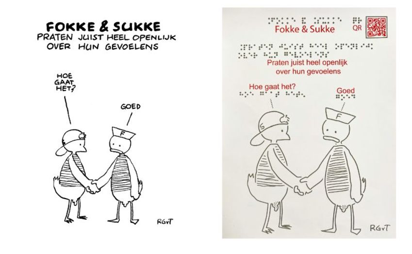 Fokke & Sukke in braille