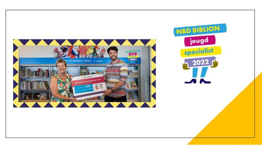 Toos van den Beuken (Bibliotheek Helmond-Peel) is NBD Biblion Jeugdspecialist van het Jaar 2022