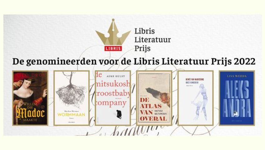 Shortlist Libris Literatuurprijs 2022 gepresenteerd