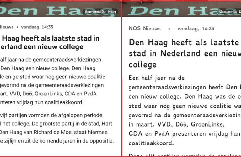 NOS-app beter leesbaar voor mensen met dyslexie