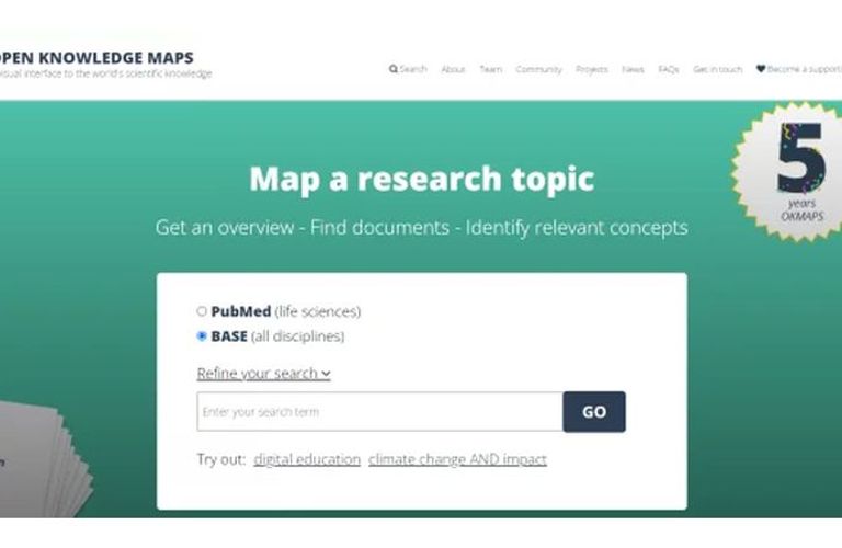 KB steunt Open Knowledge Maps