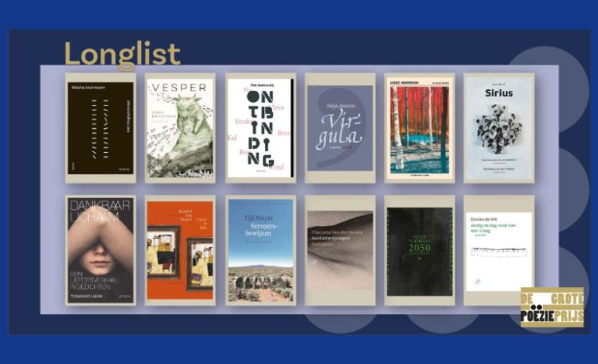 Longlist De Grote Poëzieprijs 2022 bekend gemaakt
