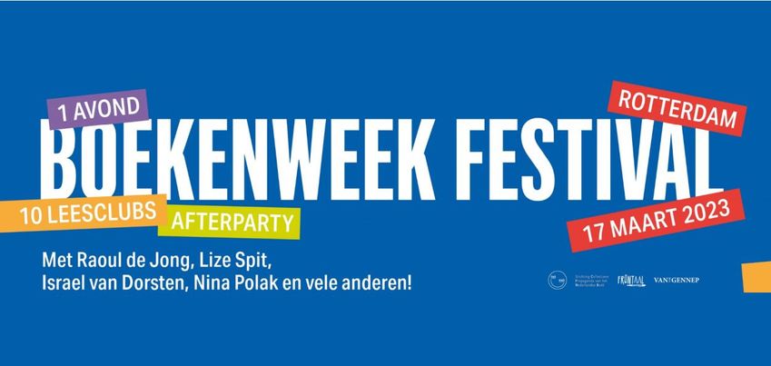 Stichting CPNB, Das Mag, boekhandel van Gennep en Frontaal organiseren eerste Boekenweekfestival