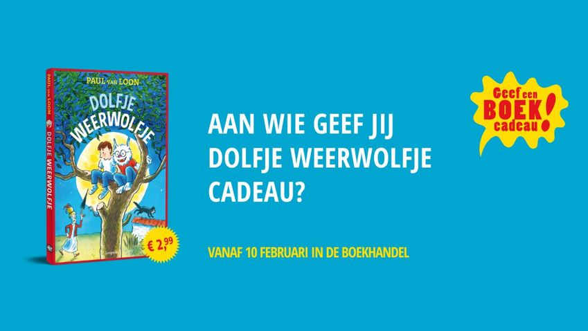 Dolfje Weerwolfje in campagne Geef een boek cadeau 