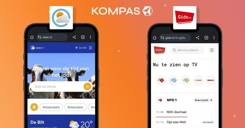 Kompas Publishing neemt Gids.tv en Weer.nl over van Talpa Network