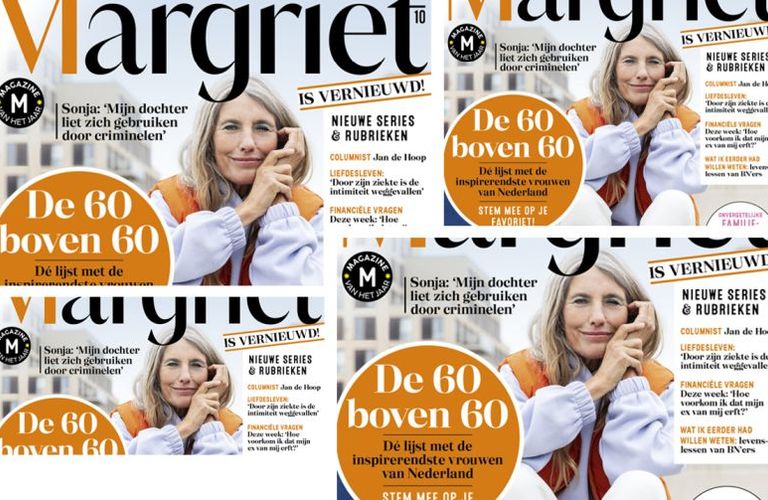 Margriet viert restyling met speciale editie: 60 boven 60