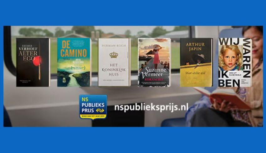De genomineerde boeken voor de NS Publieksprijs 2023