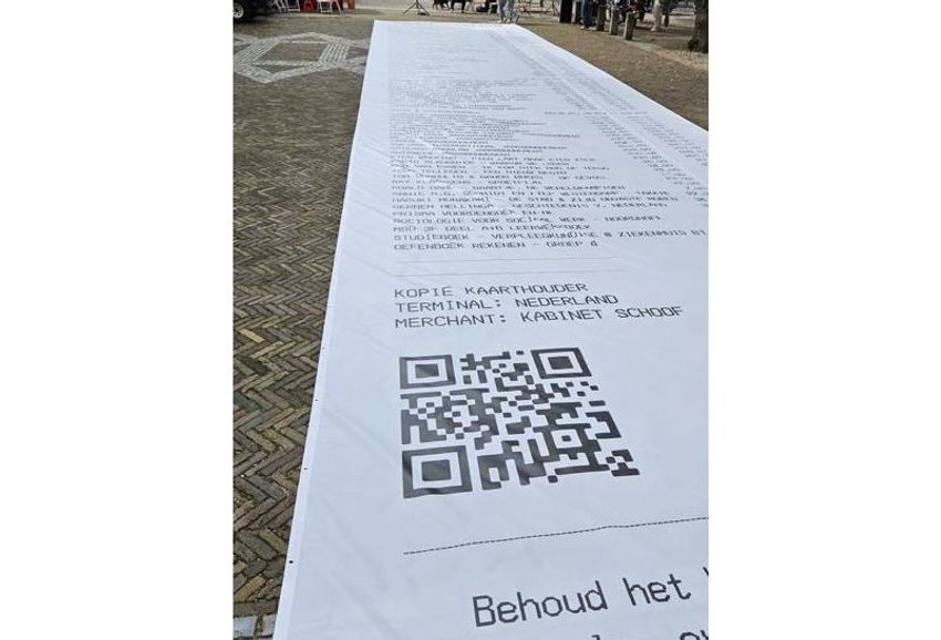 Kassabon tegen btw-verhoging tijdens de Koninklijke stoet