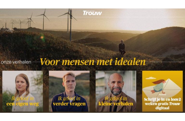 Trouw lanceert nieuwe merkcampagne 