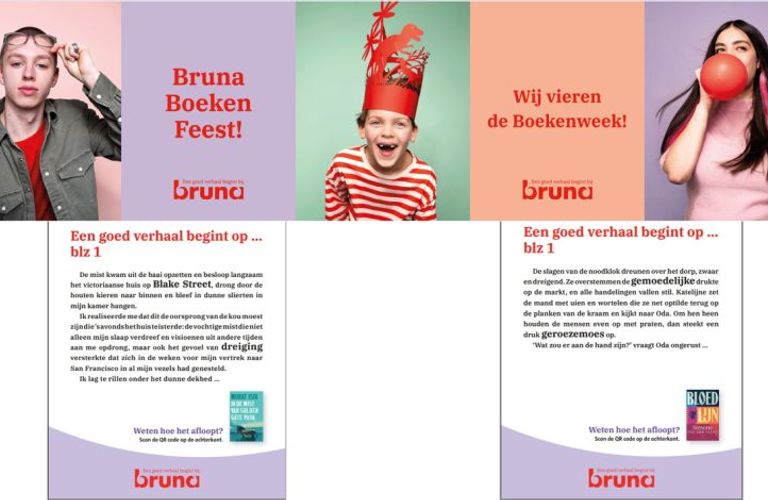 Bruna viert de Boekenweek met ‘eerste bladzijde’-campagne en BoekenFeest