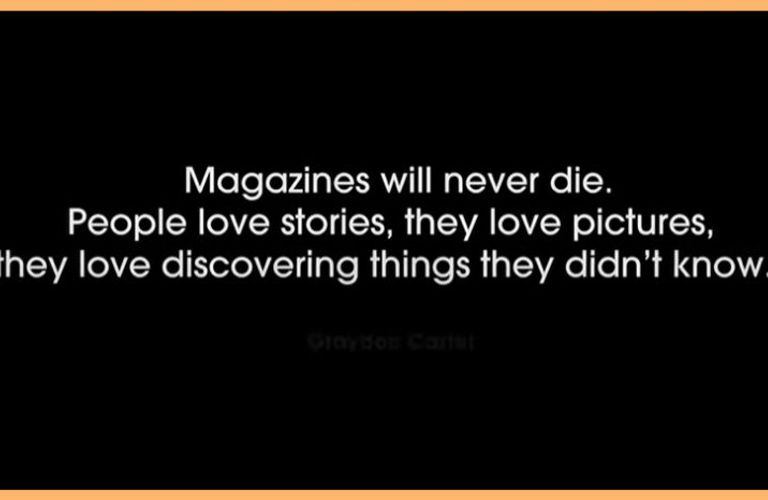 Ode aan de magazinemakers: Human first, Human last