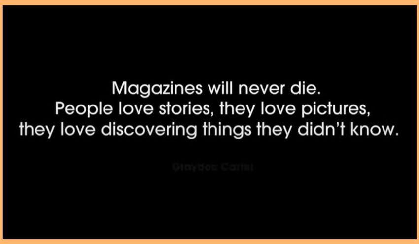 Ode aan de magazinemakers: Human first, Human last