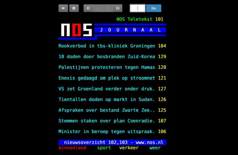 NOS Teletekst bestaat 45 jaar