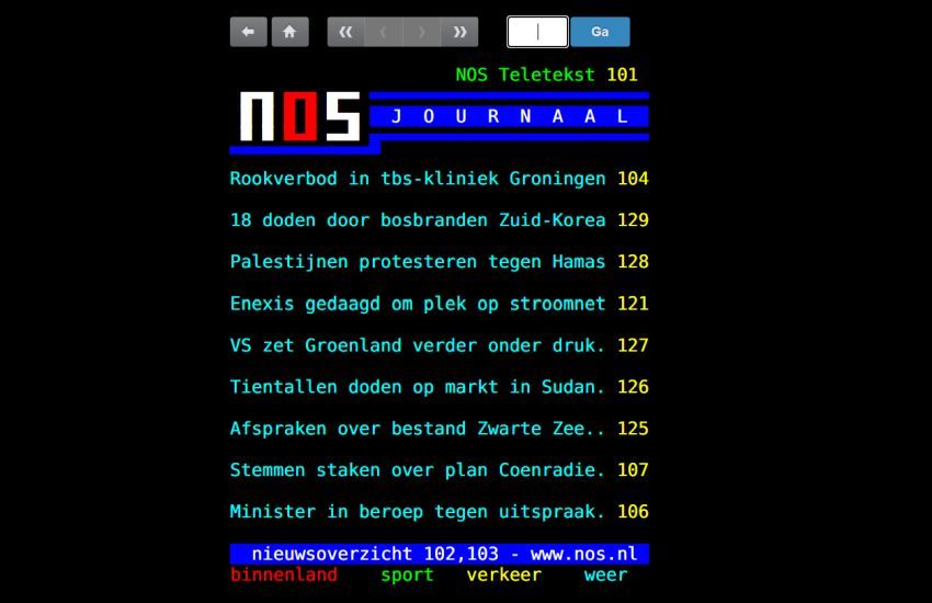 NOS Teletekst bestaat 45 jaar
