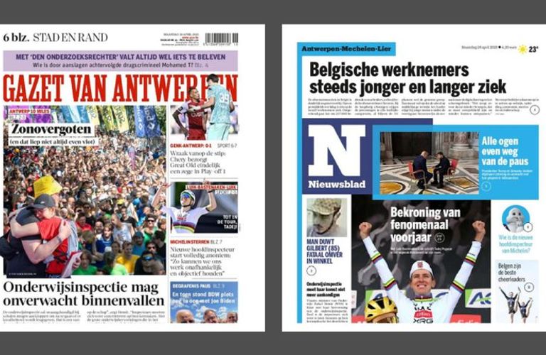 Mediahuis Integreert Nieuwsblad en Gazet van Antwerpen
