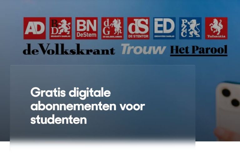 DPG Media geeft studenten gratis digitaal nieuwsabonnement