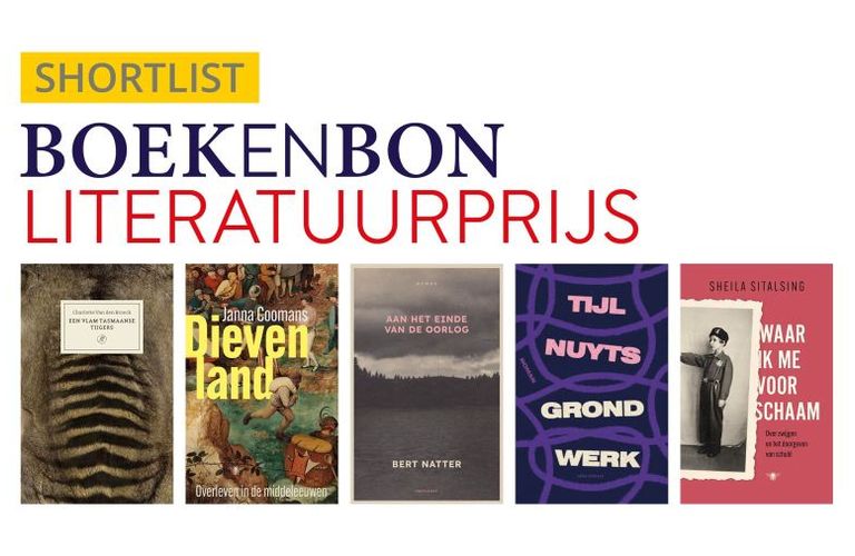Shortlist Boekenbon Literatuurprijs 2025 bekend