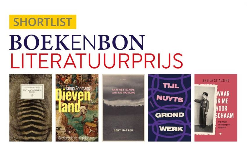 Shortlist Boekenbon Literatuurprijs 2025 bekend