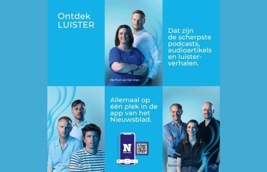 Mediahuis lanceert in België audiohub ‘LUISTER’