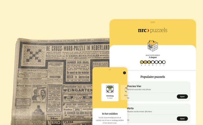 NRC Puzzels: 100 Jaar puzzelen, van papier tot app