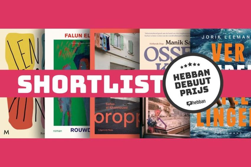 Shortlist Hebban Debuutprijs bekend