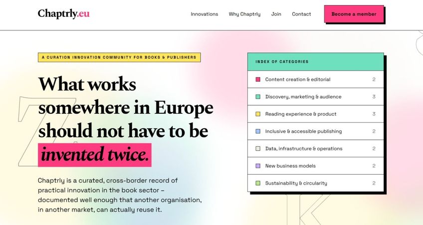 Nieuw Europees platform Chaptrly.eu gaat live op de Frankfurter Buchmesse
