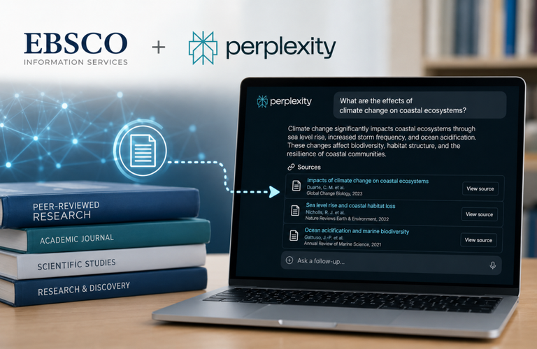 EBSCO en Perplexity koppelen AI-antwoorden aan wetenschappelijke bronnen