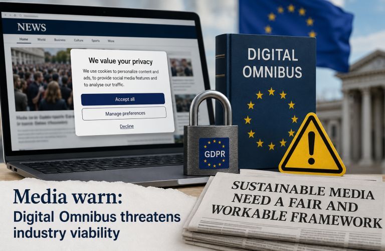 Europese mediabranche waarschuwt voor gevolgen Digital Omnibus