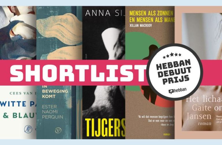 Shortlist Hebban Debuutprijs 2026 bekend