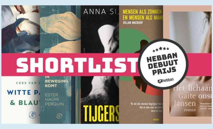 Shortlist Hebban Debuutprijs 2026 bekend