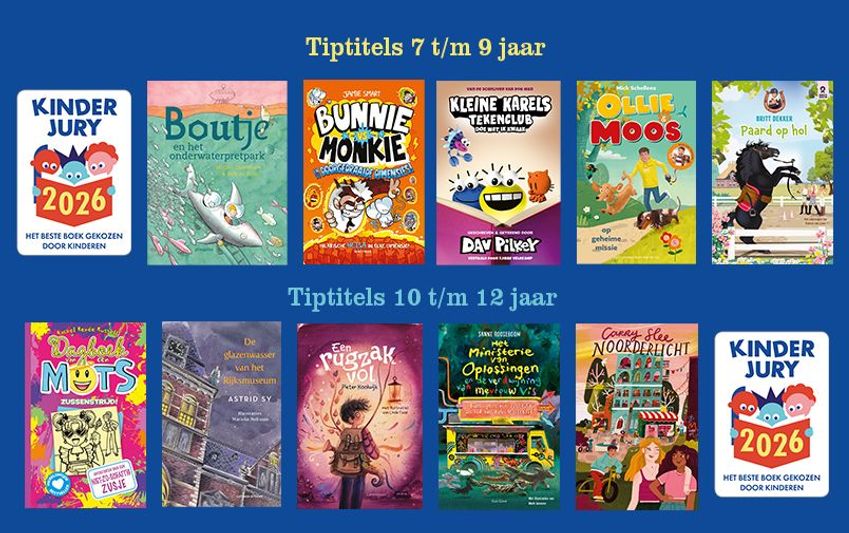 Kinderjury 2026: dit zijn de nominaties