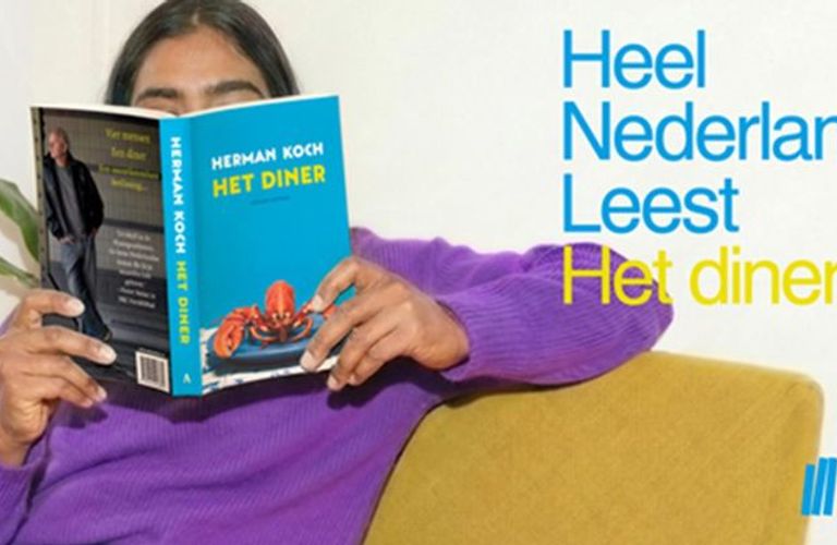 Heel Nederland Leest kiest voor Het diner, met extra podium op tv