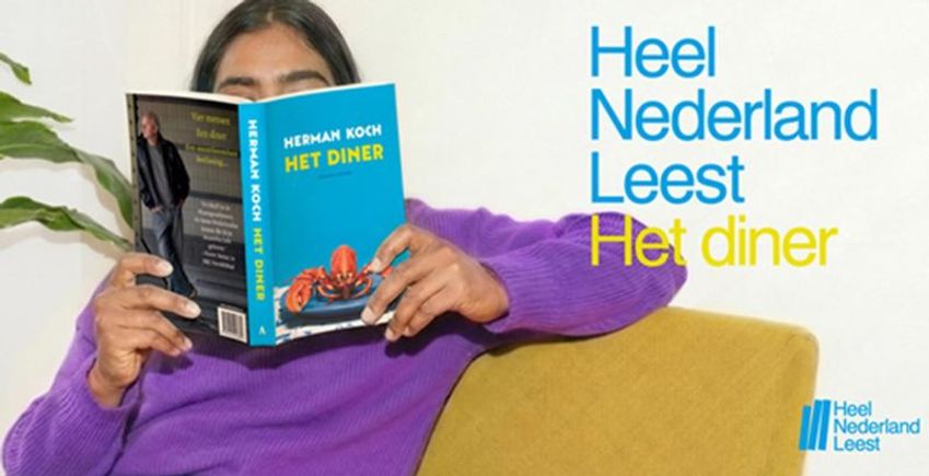 Heel Nederland Leest kiest voor Het diner, met extra podium op tv
