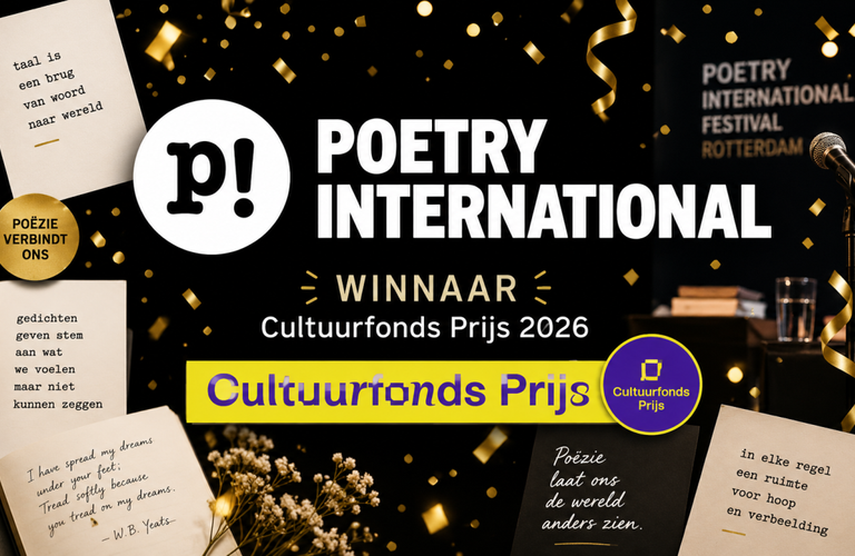 Poetry International wint Cultuurfonds Prijs 2026