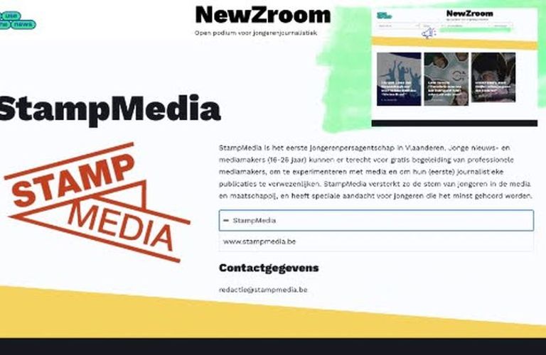 Vlaamse StampMedia partner in jongerenplatform NewZroom van #UseTheNews