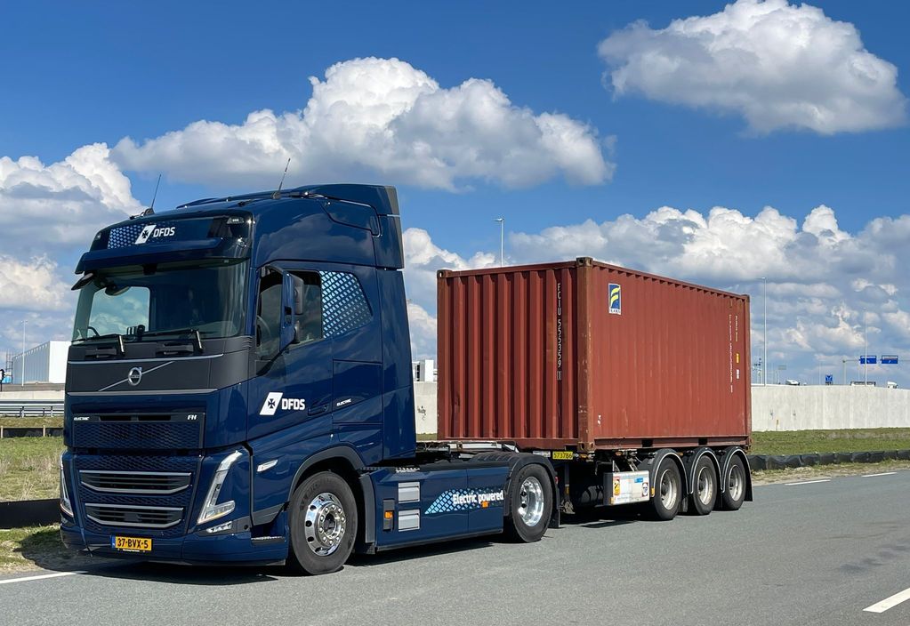 DFDS Logistics komt met elektrische containertruckdienst
