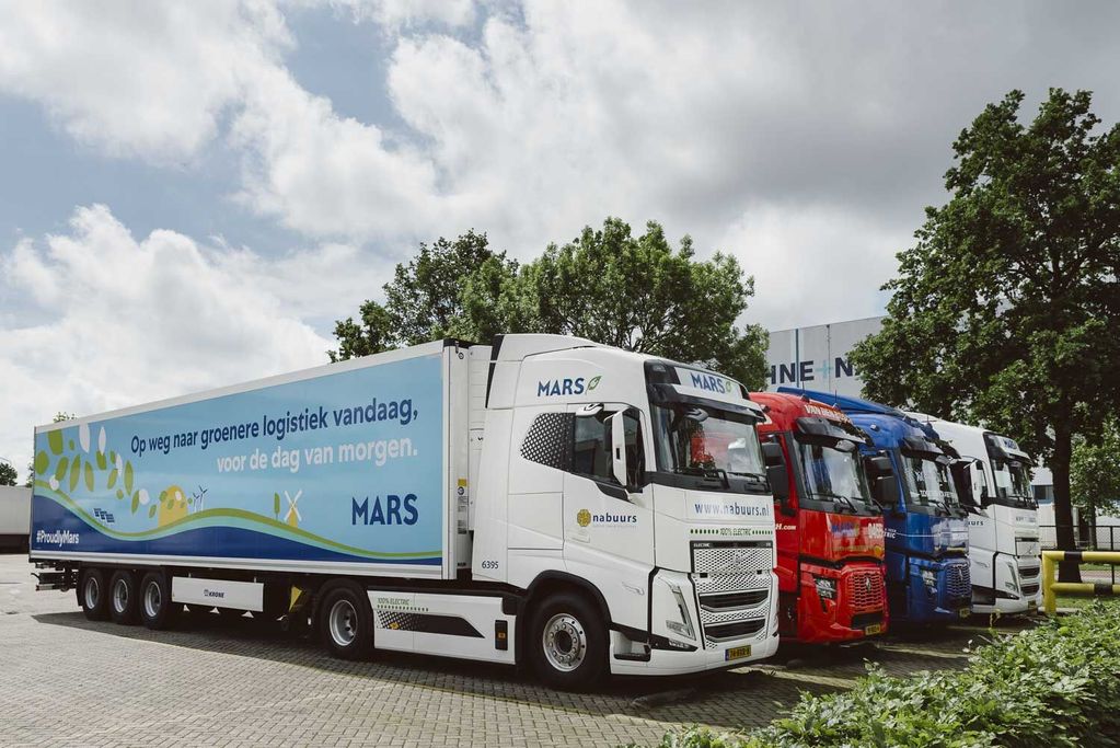 Mars Nederland zet vier nieuwe e-trucks in